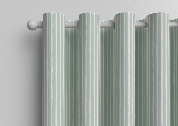 Vintage Stripe, Aqua - Made to Measure Curtains - Image 12